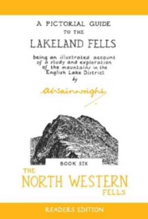 Front cover of Alred Wainwright's sixth book 'The North Western Fells' from the series 
                            'A pictorial guide to the Lakeland Fells'