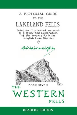 Front cover of Alred Wainwright's Seventh book 'The Western Fells' from the series 
                            'A pictorial guide to the Lakeland Fells'